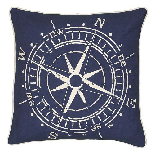 Rizzy Home Compass Throw Pillow