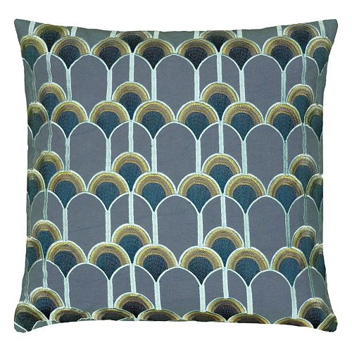 Rizzy Home Peacock Throw Pillow