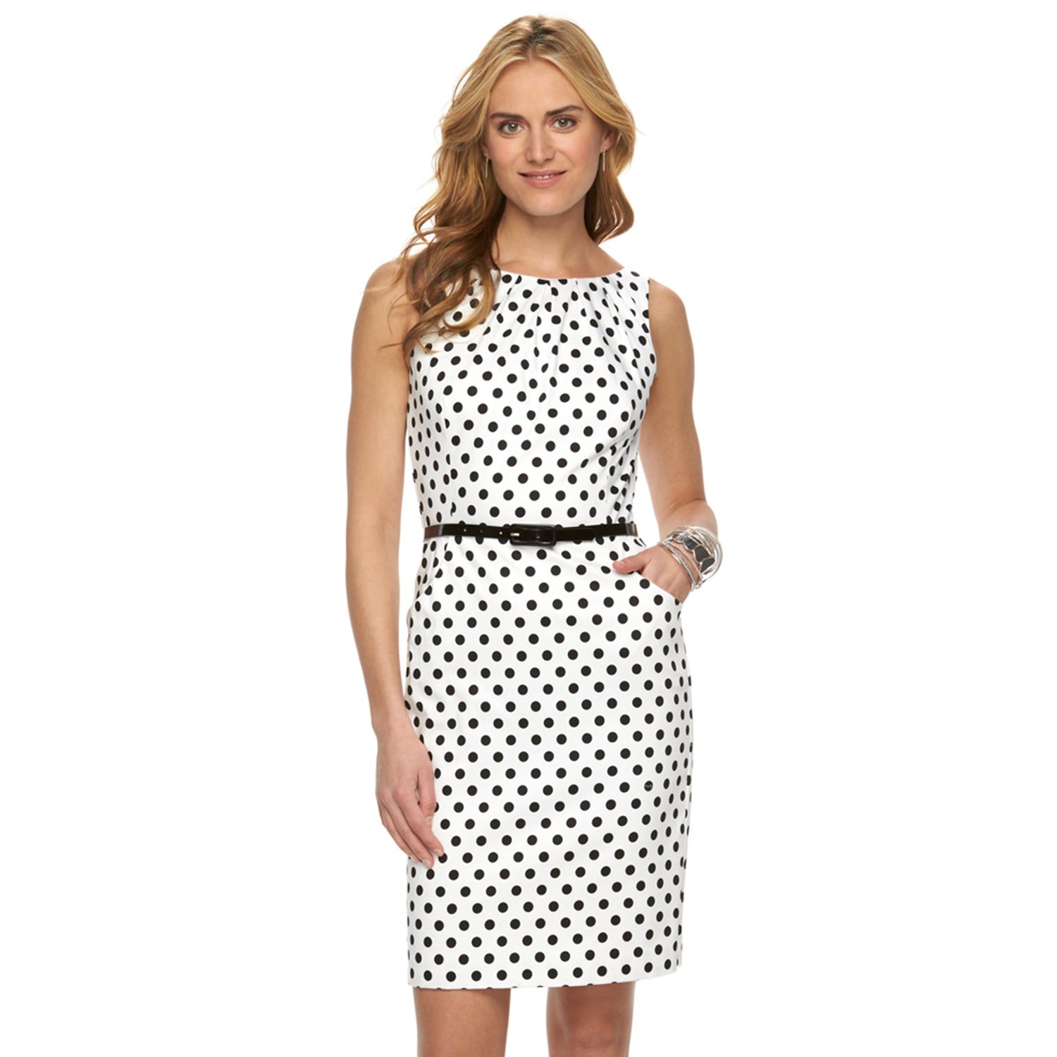 kohls polka dot dress