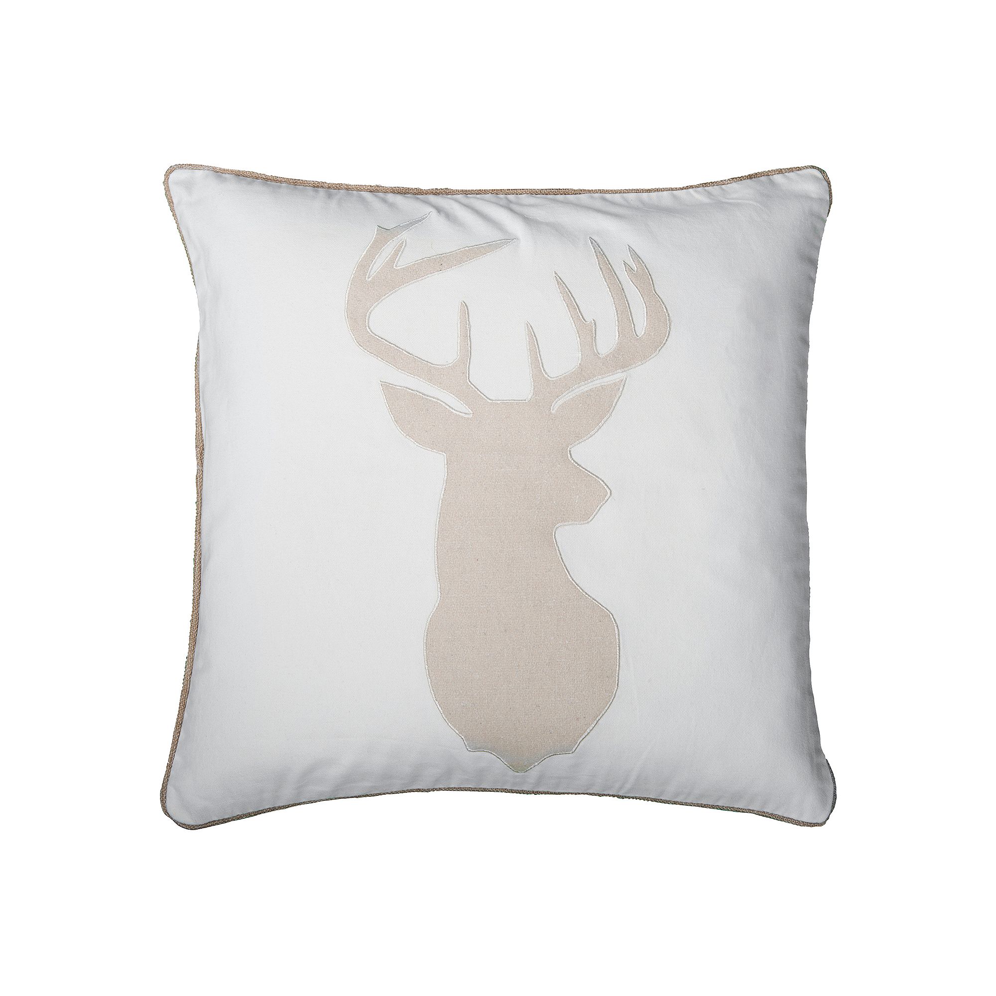 Rizzy Home Deer Head Throw Pillow