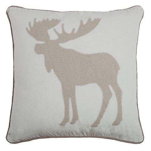 Rizzy Home Moose Throw Pillow
