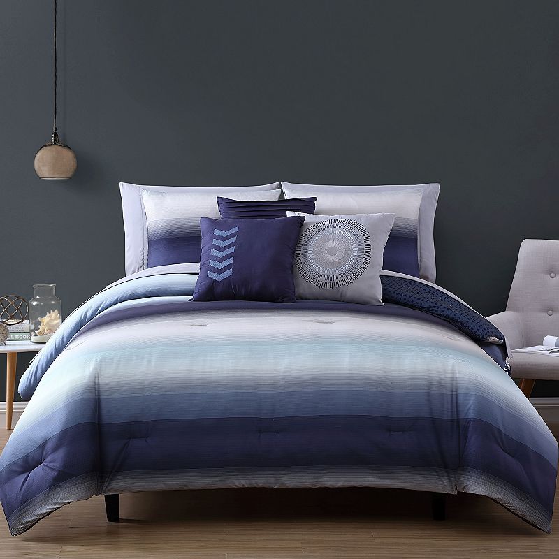69615895 Avondale Manor Cypress 10-piece Bedding Set, Blue, sku 69615895