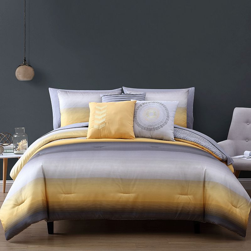 Avondale Manor Cypress 10-piece Bedding Set, Yellow, King