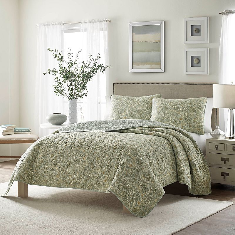 Stone Cottage Emilia Quilt Set, Green, Full/Queen