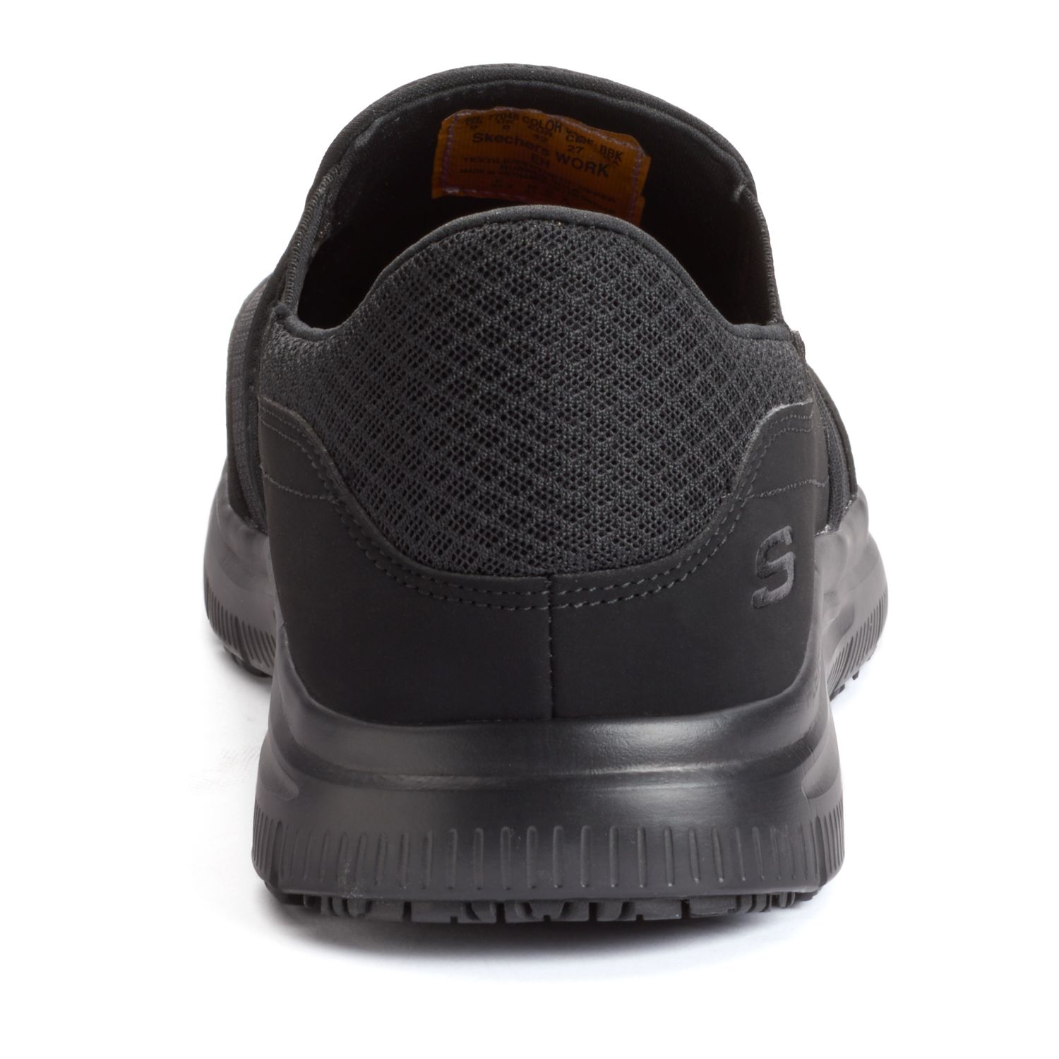 skechers work men's relaxed fit flex advantage mcallen slip resistant shoe