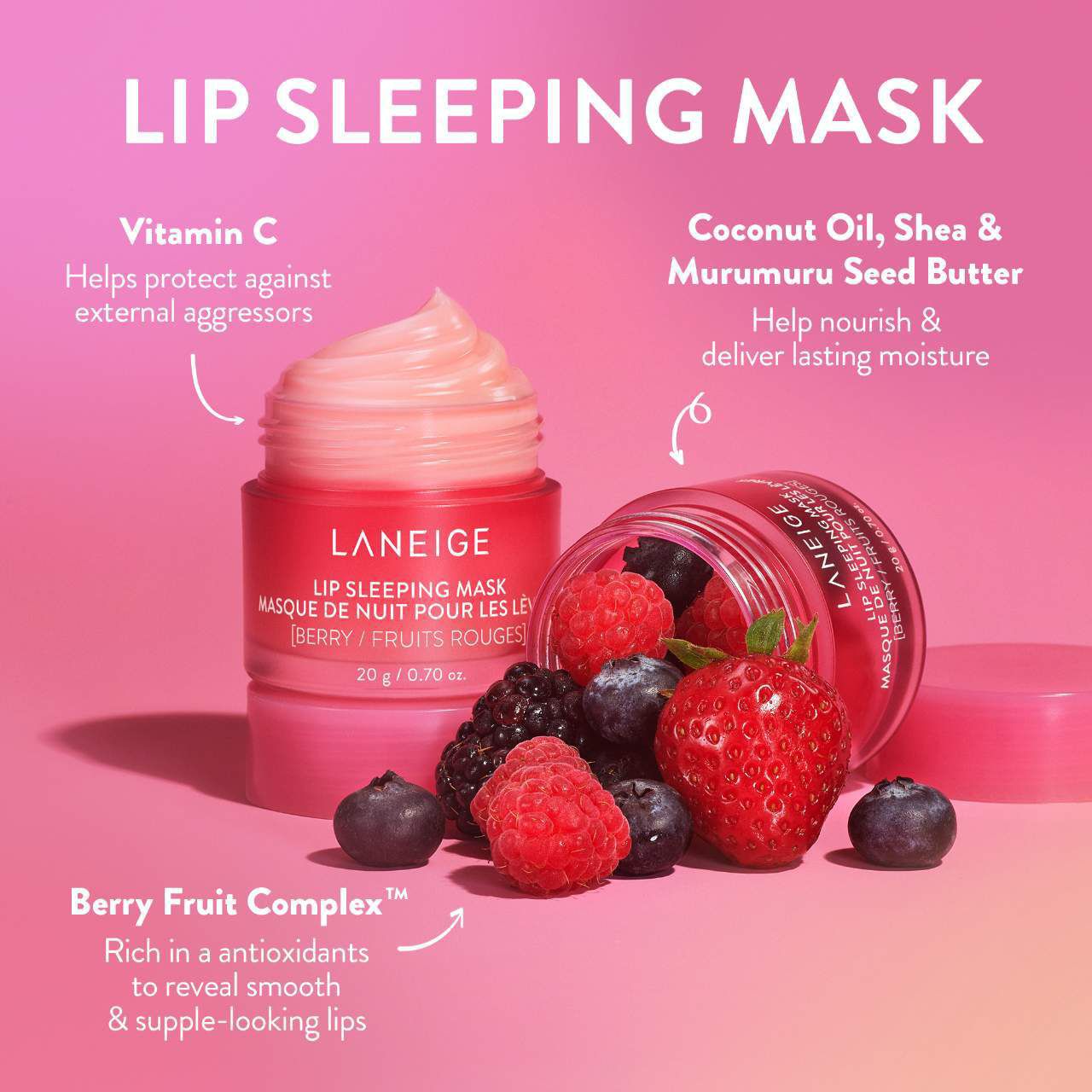 laneige dreamy lip sleeping mask kit with vitamin c LANEIGE Dreamy Lip Kit