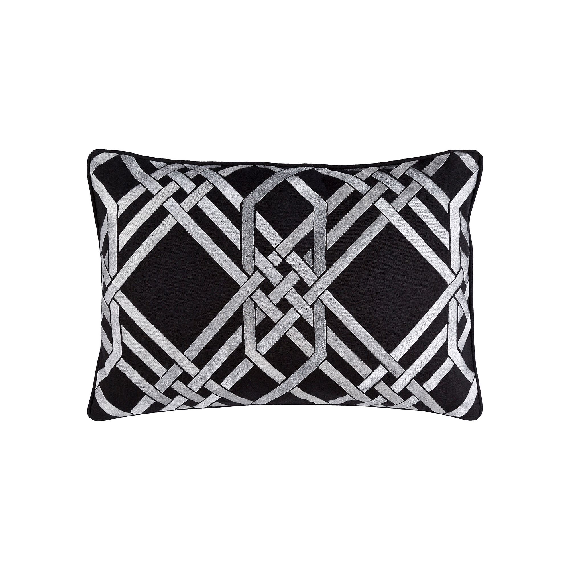 Decor 140 Xumi Rectangular Throw Pillow, Black