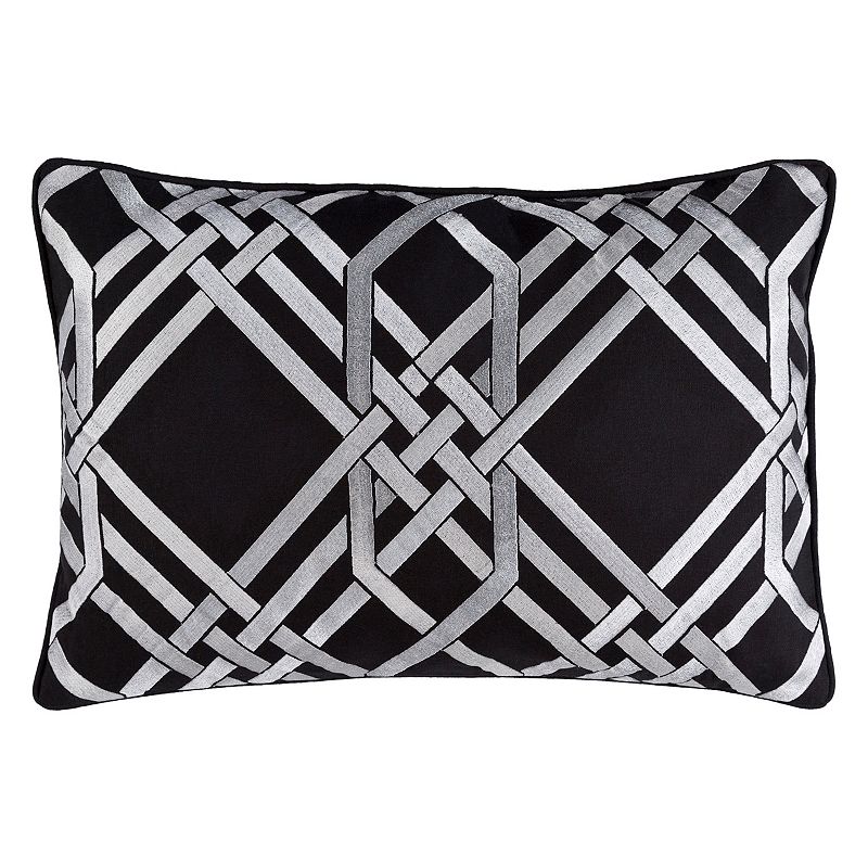 Decor 140 Xumi Rectangular Throw Pillow, Black