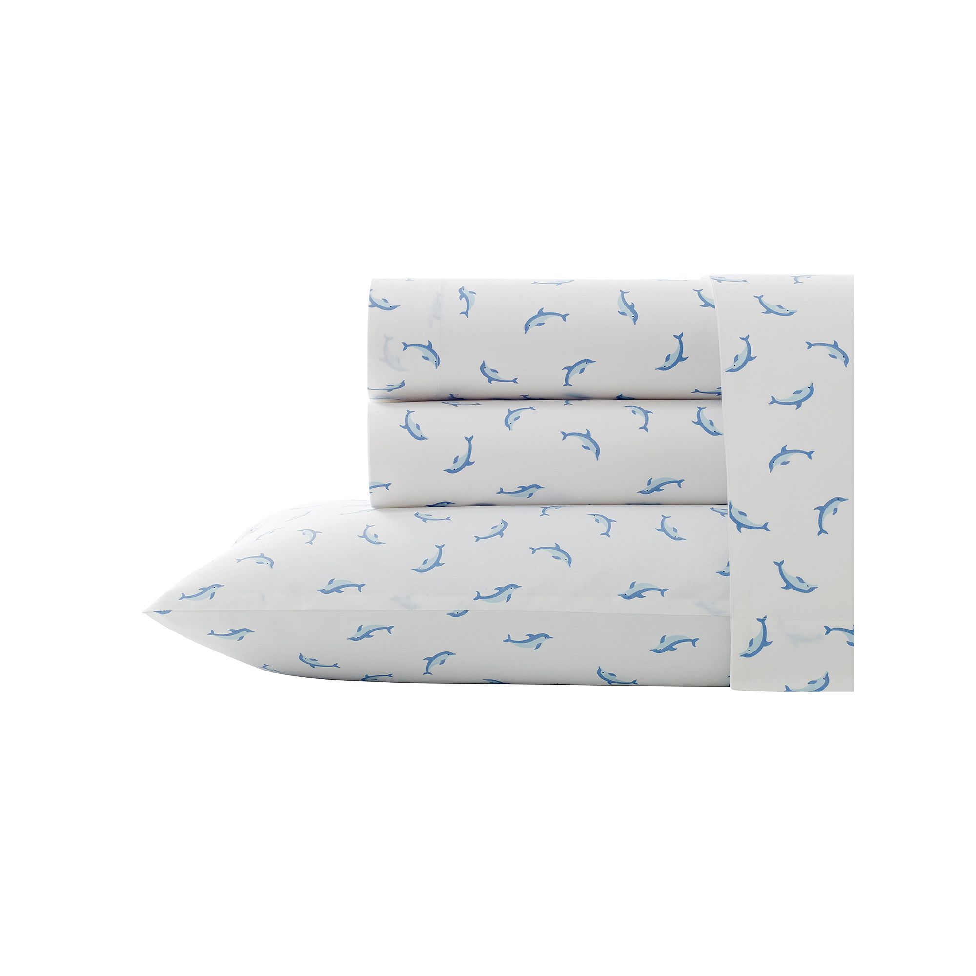 Poppy & Fritz Percale Sheet Set, Dolphins