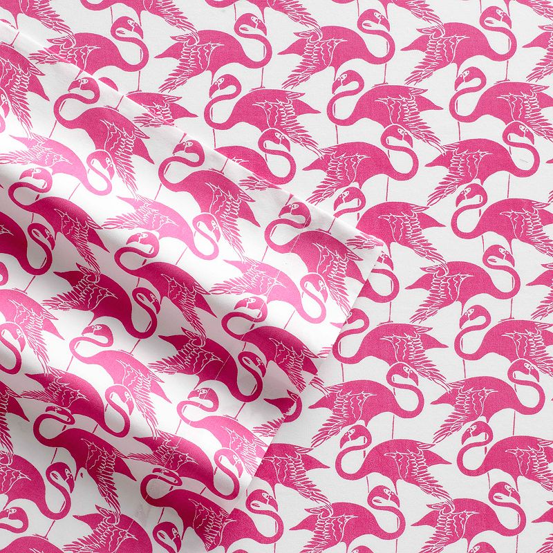 63888467 Poppy & Fritz Percale Sheet Set, Pink, Queen Set sku 63888467