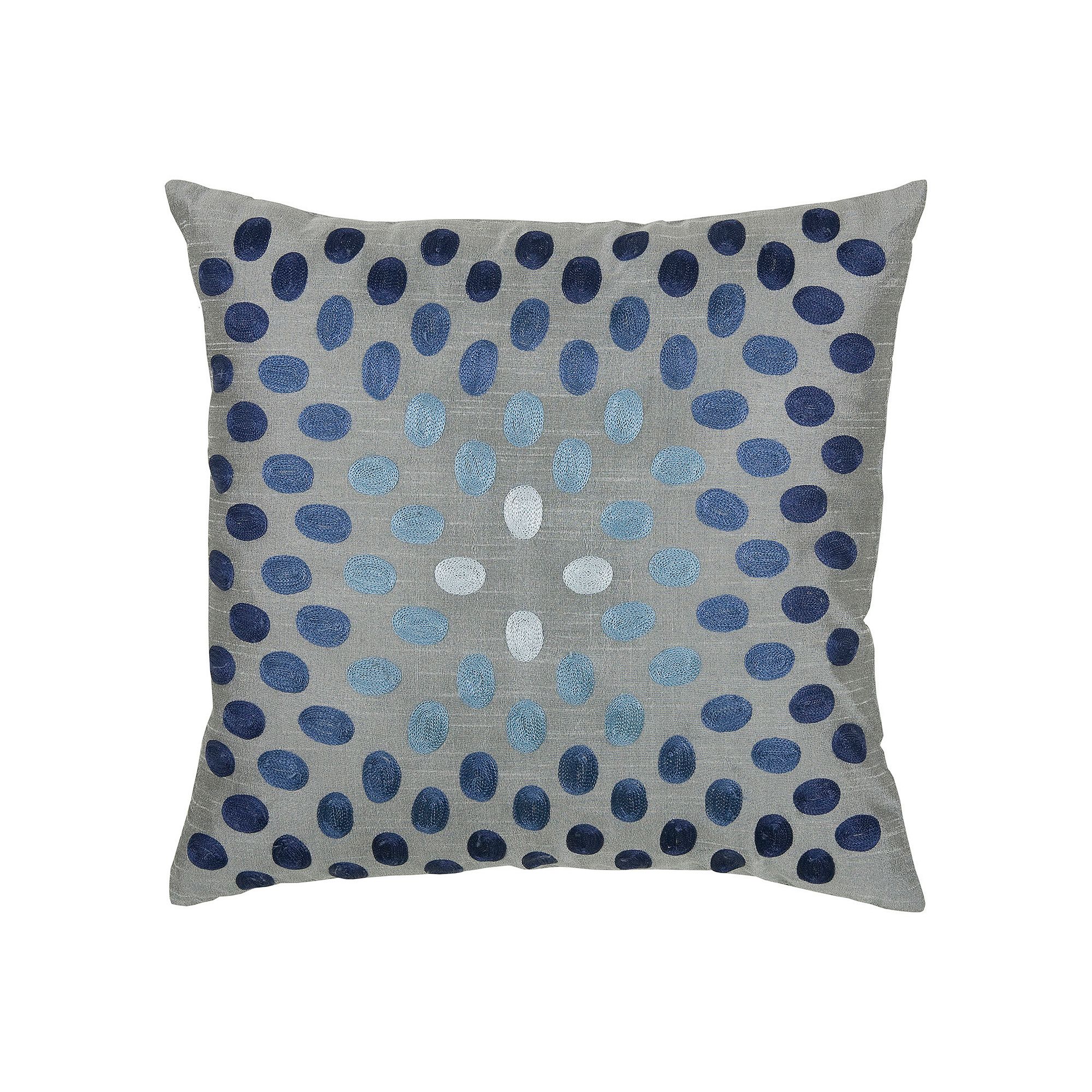 Rizzy Home Shimmer Dot Throw Pillow, Blue