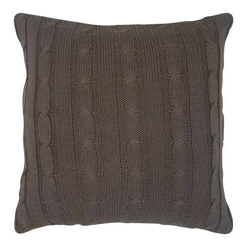 Rizzy Home Cable Knit Throw Pillow