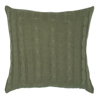 Rizzy Home Cable Knit Throw Pillow