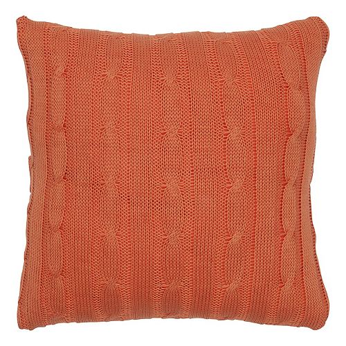 Rizzy Home Cable Knit Throw Pillow