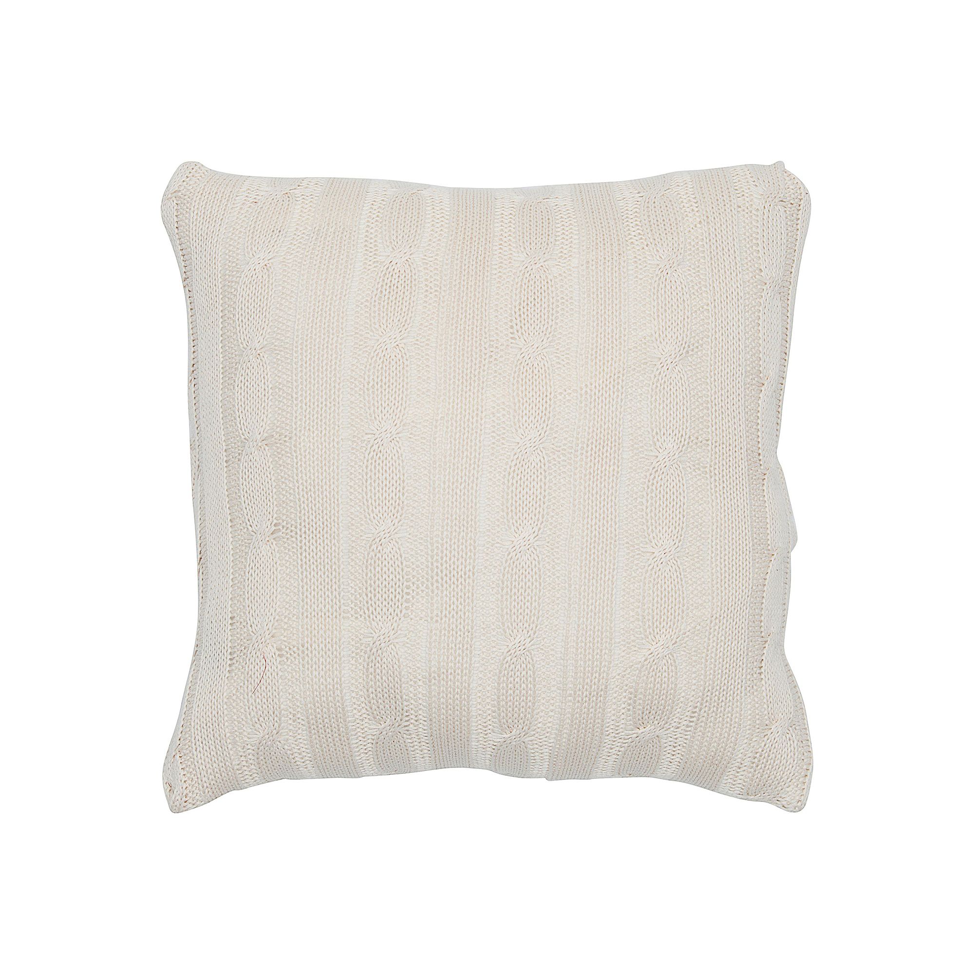 Rizzy Home Cable Knit Throw Pillow, White