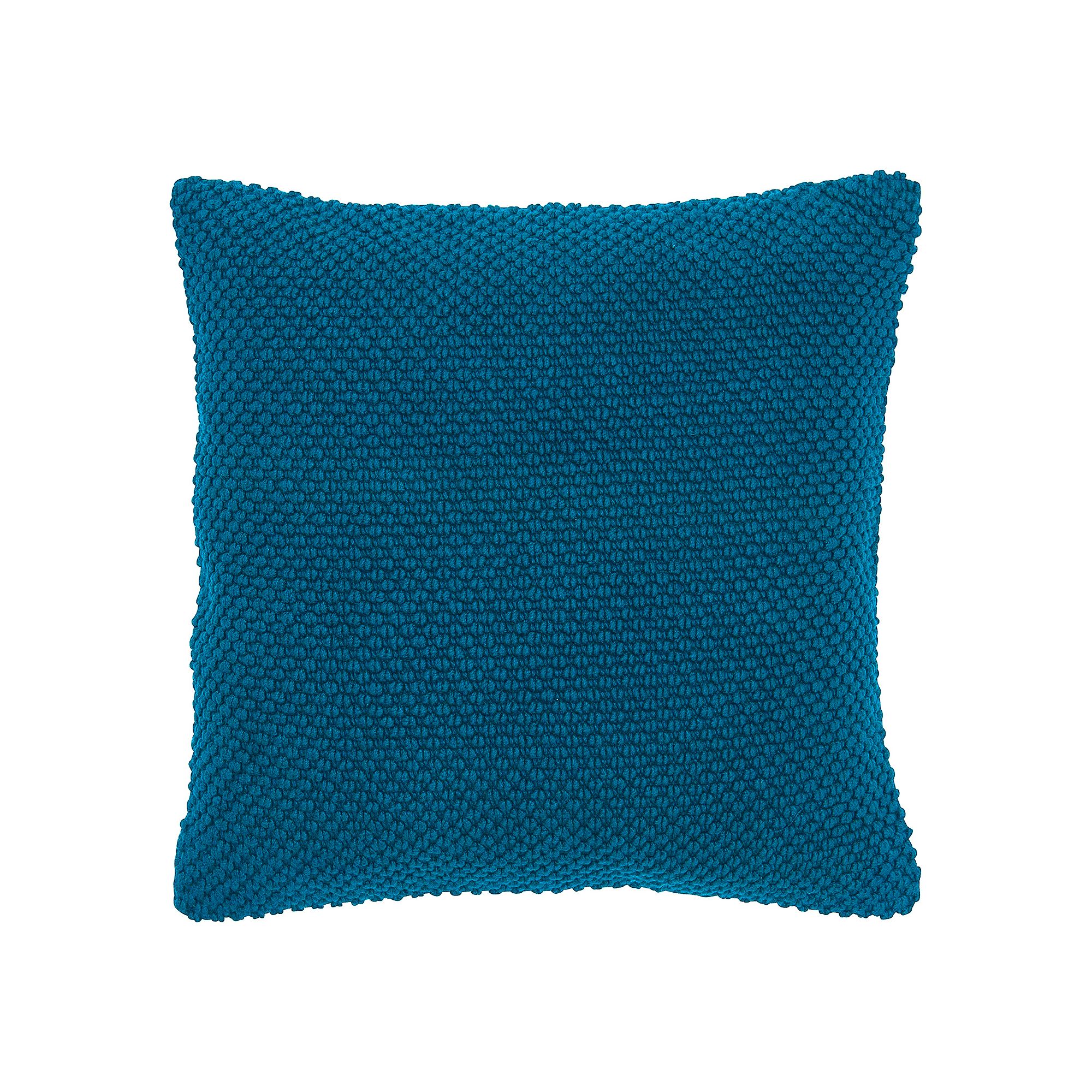 Rizzy Home Square Textured Throw Pillow, Blue