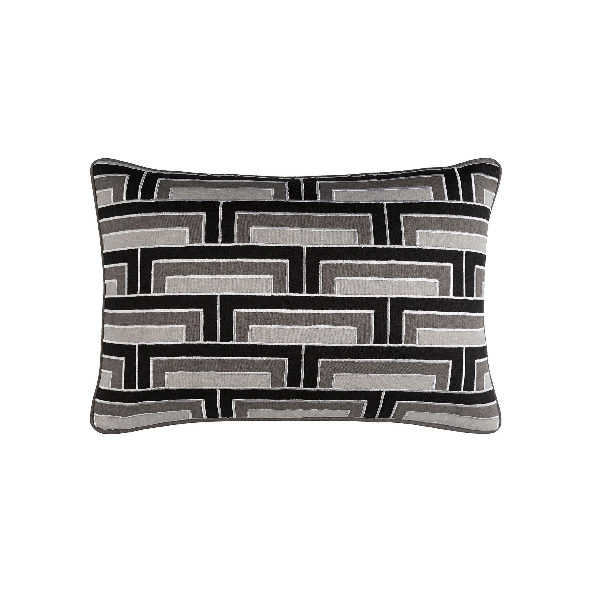 Decor 140 Alluvia Rectangular Throw Pillow, Black