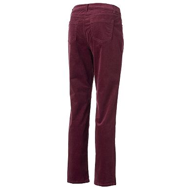 Women's Croft & Barrow® Straight-Leg Corduroy Pants