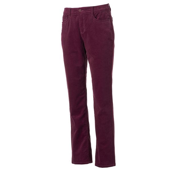 Women's Croft & Barrow® Straight-Leg Corduroy Pants