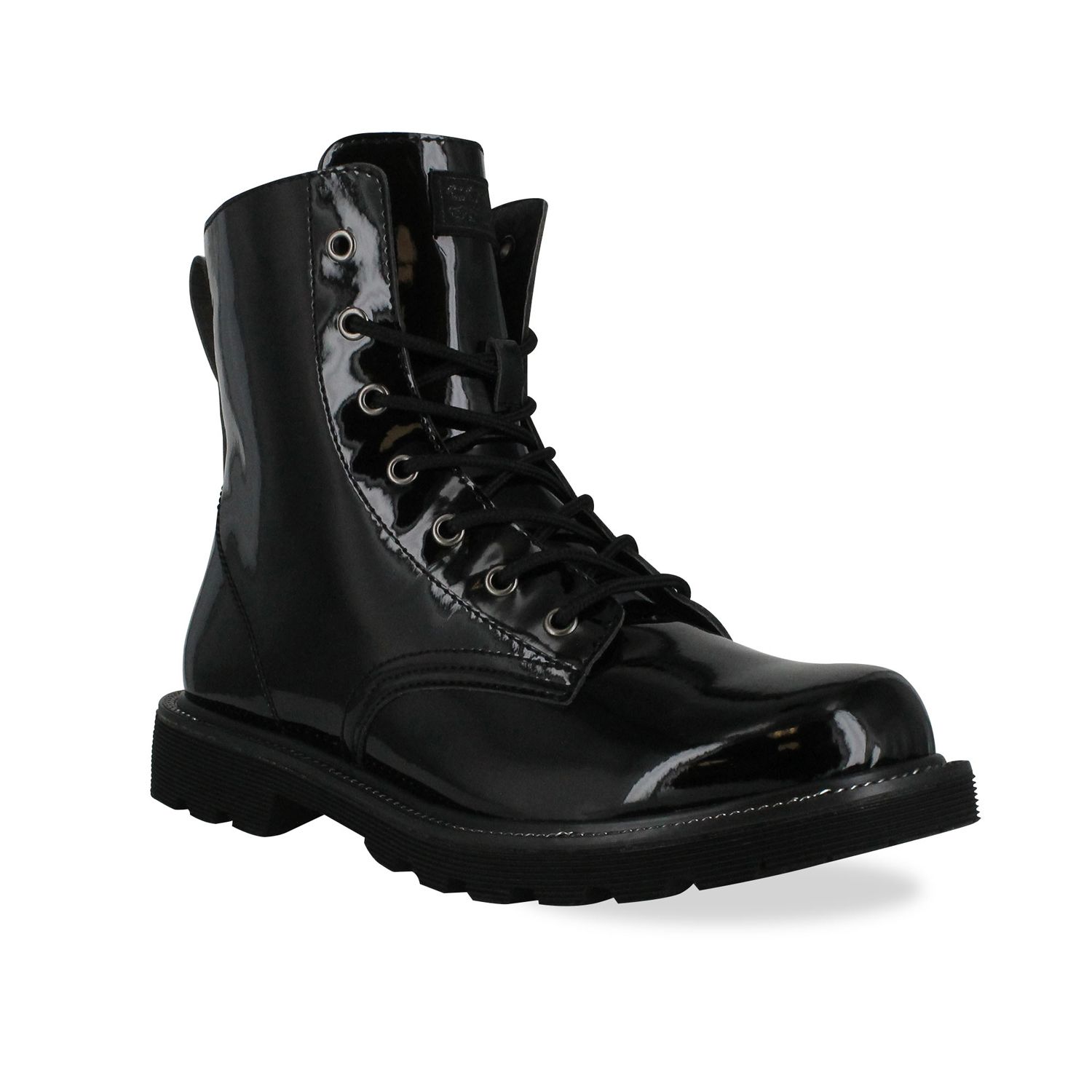 kohls black combat boots