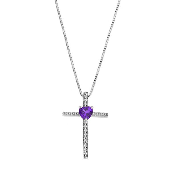 Amethyst sale cross necklace