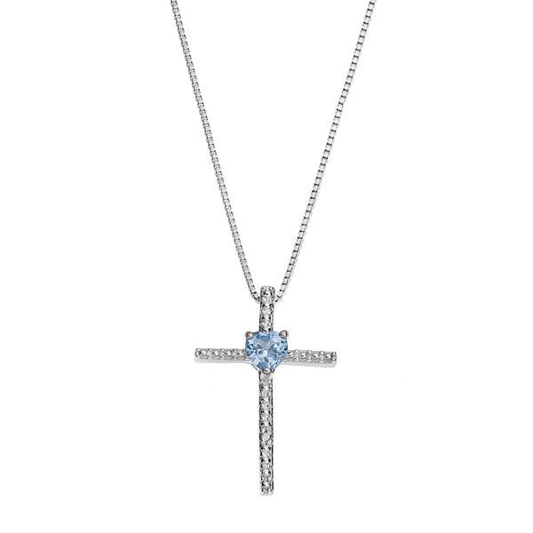 Aquamarine cross on sale