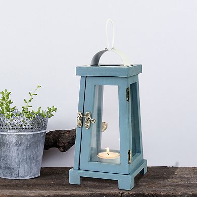 Stonebriar Collection Vintage Wood Candle Lantern