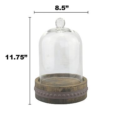 Stonebriar Collection Large Industrial Bell Shape Cloche