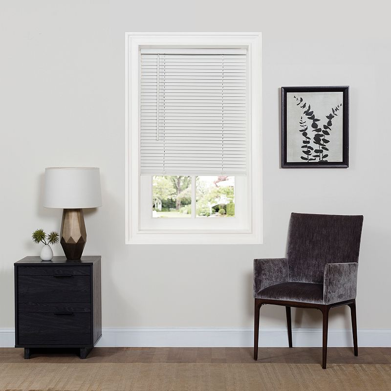 Achim GII Deluxe Sundown Indoor Cordless White Vinyl Room Darkening Window Mini Blind 31 W x 64 L
