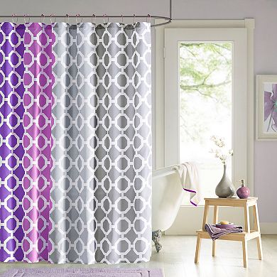 90 by Design Lab Nala Printed Shower Curtain & Hook Set