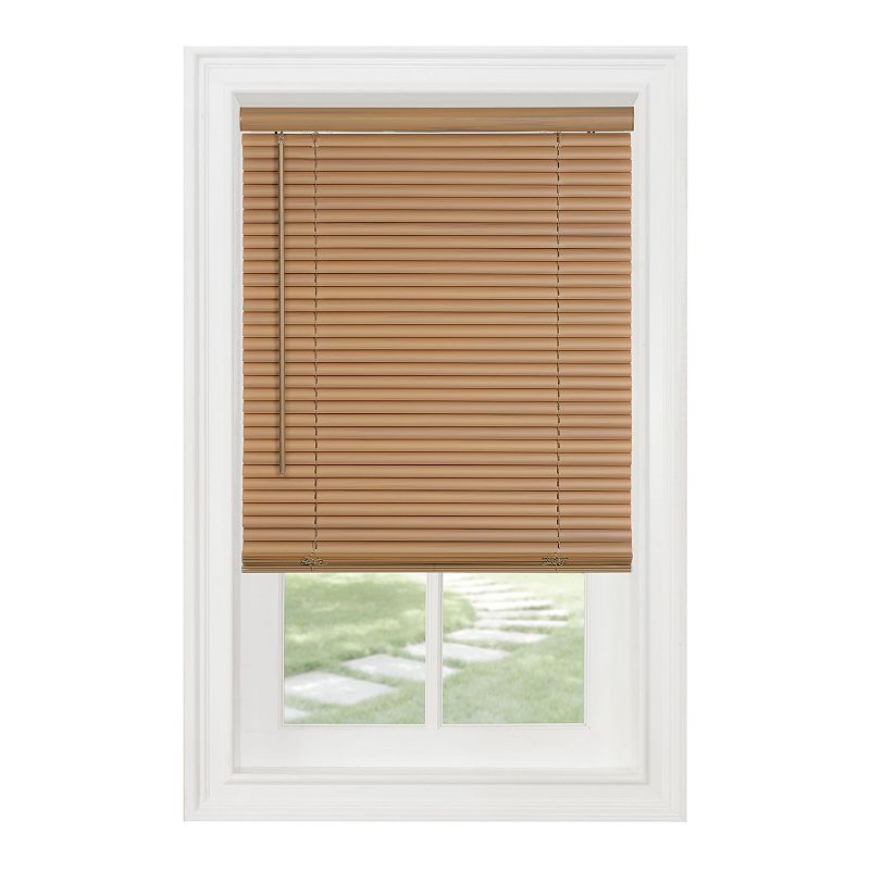 Achim GII Morningstar Indoor Cordless Woodtone Vinyl Light Filtering Window Mini Blind  64  L x 31  W