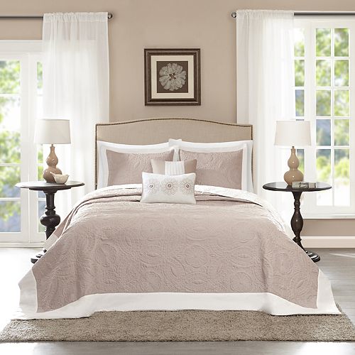 Madison Park Stanton 5 Piece Reversible Bedspread Set