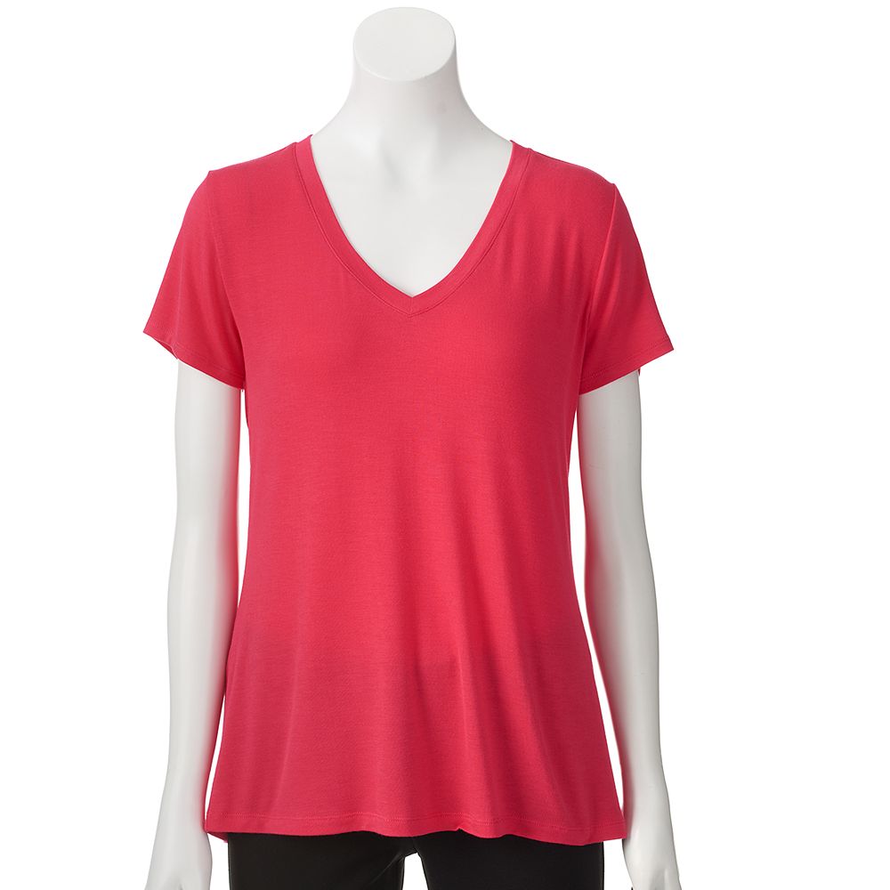 Apt. 9® Essential Solid V-Neck Tee - Women's