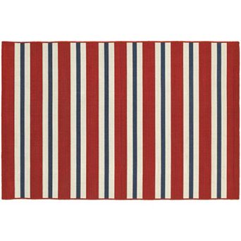 StyleHaven Maritime Multi Striped Indoor Outdoor Rug