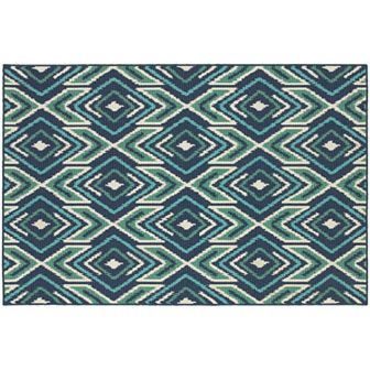 StyleHaven Maritime Tribal Ikat Indoor Outdoor Rug