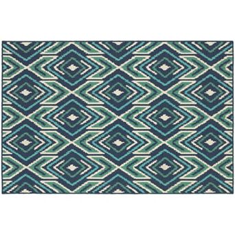 StyleHaven Maritime Tribal Ikat Indoor Outdoor Rug