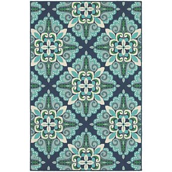 StyleHaven Maritime Overscale Floral Indoor Outdoor Rug