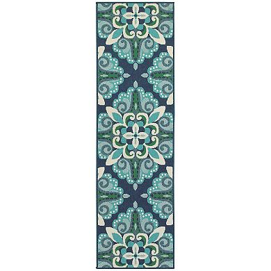 StyleHaven Maritime Overscale Floral Indoor Outdoor Rug