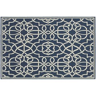 StyleHaven Maritime Fretwork Indoor Outdoor Rug