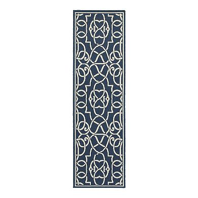 StyleHaven Maritime Fretwork Indoor Outdoor Rug