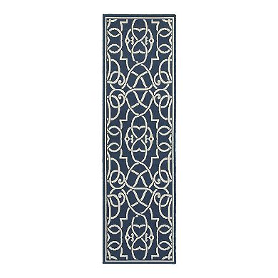 StyleHaven Maritime Fretwork Indoor Outdoor Rug