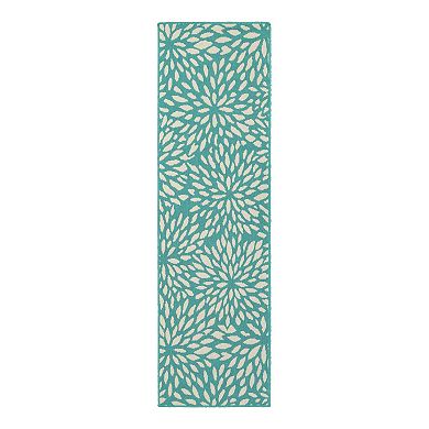 StyleHaven Maritime Petals Floral Indoor Outdoor Rug