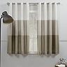 Exclusive Home 2-pack Chateau Striped Faux Silk Window Curtain Set