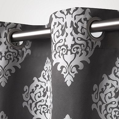 Exclusive Home 2-pack Medallion Blackout Window Curtains
