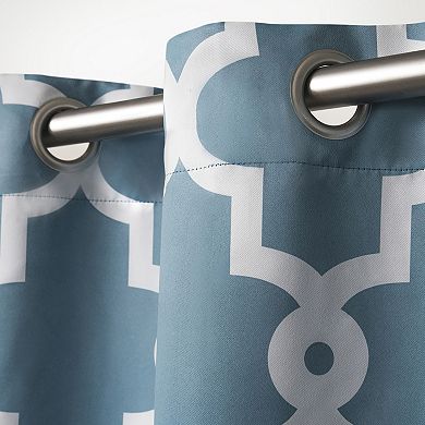 Town & Country 2-pack Ironwork Sateen Woven Blackout Window Curtains
