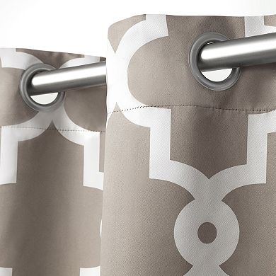 Town & Country 2-pack Ironwork Sateen Woven Blackout Window Curtains