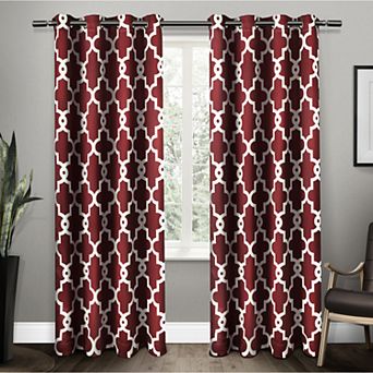 Town & Country 2-pack Ironwork Sateen Woven Blackout Window Curtains