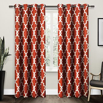 Town & Country 2-pack Ironwork Sateen Woven Blackout Window Curtains