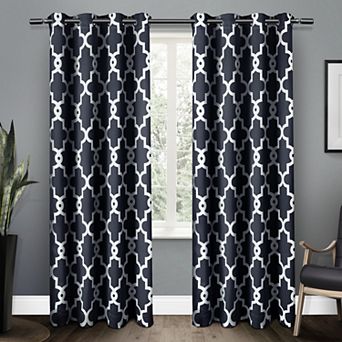 Town & Country 2-pack Ironwork Sateen Woven Blackout Window Curtains
