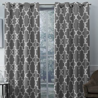 Town & Country 2-pack Ironwork Sateen Woven Blackout Window Curtains
